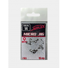 Крючки микроджиговые с большим ухом Reflex Micro Jig Hook №14 15шт